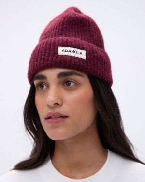 Adanola Knit Beanie Donkerroze | 89210-PBSY