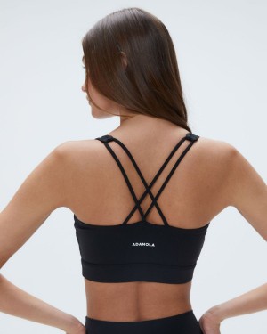 Adanola Ultimate Cross Back Bra Zwart | 09235-QVMZ